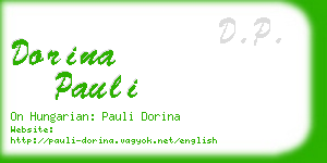 dorina pauli business card